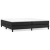 vidaXL Cama box spring con colch&oacute;n cuero sint&eacute;tico negro 200x200 cm