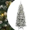 vidaXL Árbol de Navidad artificial 210 cm PVC y Plástico y Acero y PE