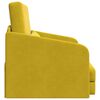 vidaXL Sof&aacute; cama Amarillo 65 x 80 x 83 cm Terciopelo