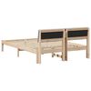 vidaXL Estructura de cama Marr&oacute;n y gris claro 135 x 190 cm