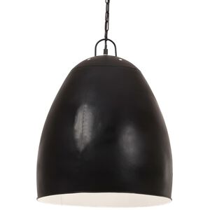 vidaXL L&aacute;mpara colgante industrial redonda negra 25 W 42 cm E27