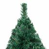 vidaXL &Aacute;rbol de Navidad preiluminado con luces y bolas verde 120 cm