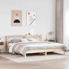 vidaXL Estructura de cama sin colch&oacute;n madera maciza de pino 200x200 cm