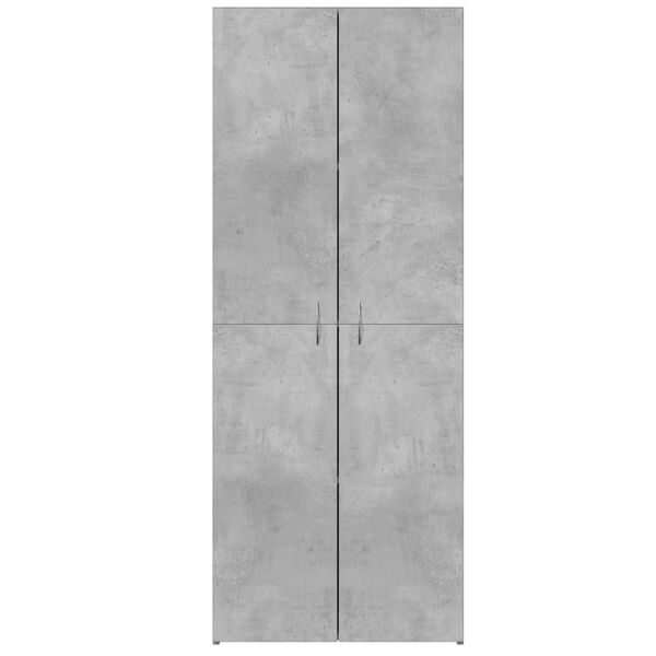 vidaXL Armario archivador madera ingenier&iacute;a gris hormig&oacute;n 60x32x153 cm