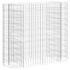 vidaXL Arriate de gaviones de hierro galvanizado 120x50x100 cm