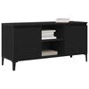 vidaXL Gabinete de TV Roble Negro 102 x 35 x 50 cm