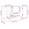 vidaXL Aparador madera de ingenier&iacute;a roble Sonoma 101x35x70 cm
