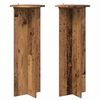 vidaXL Soporte de plantas 2 pcs Madera envejecida &Oslash;40 x 100 cm
