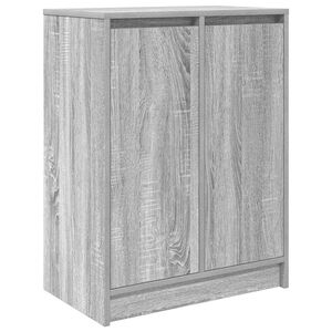 vidaXL Zapatero gris Sonoma 57x34x76 cm madera de ingenier&iacute;a