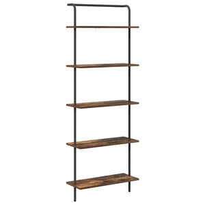 vidaXL Estante de libros Roble ahumado 60 x 24 x 168 cm