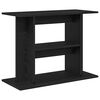 vidaXL Soporte para acuario de madera de roble negro 80x35x60 cm