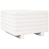 vidaXL Jardinera de madera maciza de pino blanco 40x40x26,5 cm