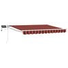 vidaXL Toldo manual retr&aacute;ctil con LEDs 2,5 x 2 m