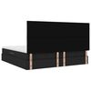 vidaXL Cama con almacenamiento y colch&oacute;n Negro 200 x 200 cm Poli&eacute;ster