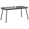 vidaXL Mesa de Caf&eacute; Negro 90 x 45 x 43 cm rat&aacute;n sint&eacute;tico