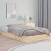 vidaXL Estructura de cama individual de madera maciza 90x190 cm