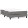 vidaXL Estructura de cama con somier tela gris oscuro 120x200 cm