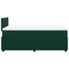vidaXL Cama box spring con colch&oacute;n terciopelo verde oscuro 120x200 cm