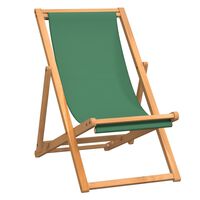vidaXL Silla de playa plegable madera maciza de teca verde