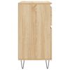 vidaXL Aparador de madera contrachapada roble Sonoma 60x35x70 cm