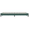 vidaXL Cama box spring sin colch&oacute;n verde oscuro terciopelo 140x220 cm