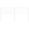 vidaXL Cabecero de metal blanco 193 cm