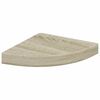 vidaXL Estante flotante de esquina 4 uds MDF roble 25x25x3,8 cm