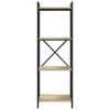 vidaXL Estante de libros Roble Sonoma 40 x 30 x 119 cm