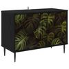 vidaXL Mueble de TV ELBURG 69 x 33 x 50,5 cm Roble Negro