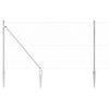 vidaXL Poste de Valla Plateado 50 x 1 m (malla de 50 mm) Acero