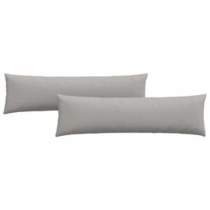 vidaXL Cojines de sof&aacute; 2 pcs Gris Nube 145 x 40 cm tela