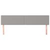 vidaXL Cabeceros 2 unidades de tela gris claro 90x5x78/88 cm