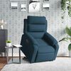 vidaXL Sill&oacute;n el&eacute;ctrico reclinable elevable de terciopelo azul