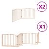 vidaXL Puerta para perros plegable 8 paneles madera de &aacute;lamo 640 cm