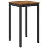 vidaXL Mesa de Bar para Jard&iacute;n Natural y negro 60 x 60,5 x 105 cm