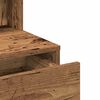 vidaXL Mesa Tocador con caj&oacute;n Madera vieja 80 x 41 x 134,5 cm