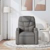 vidaXL Sill&oacute;n de masaje reclinable de tela gris oscuro