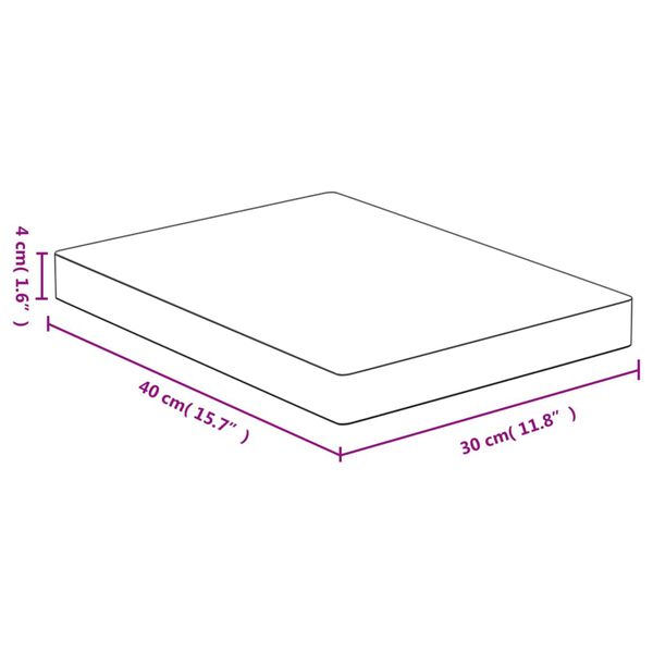 vidaXL Tabla de cortar de bamb&uacute; 30x40x4 cm