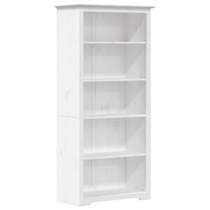 vidaXL Librer&iacute;a BODO 5 estantes madera maciza pino blanco 82x40x173 cm