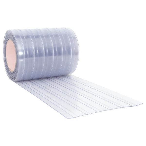 vidaXL Tira de cortina para puertas PVC transparente 300x2,6 mm 10 m