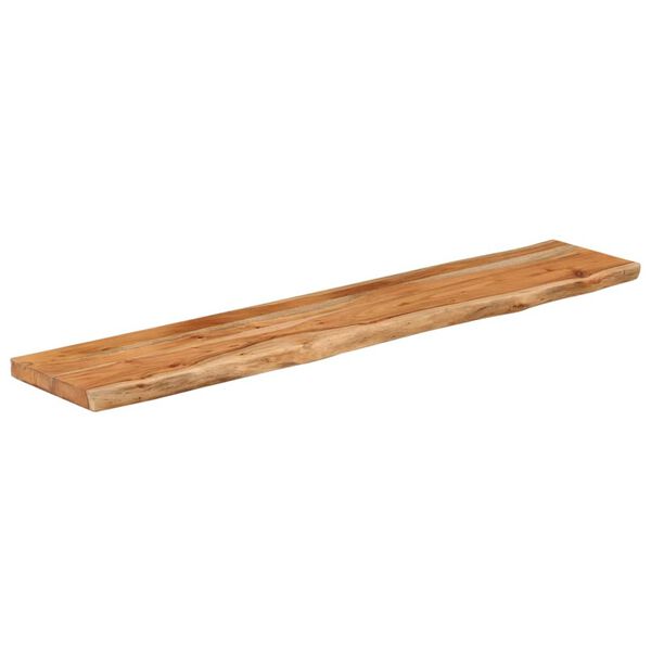 vidaXL Tablero rectangular madera de acacia borde vivo 140x30x2,5 cm