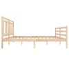 vidaXL Estructura de cama madera maciza 140x200 cm