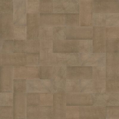 WallArt Paneles de pared de cuero Wyndham marrón rugoso 32 piezas