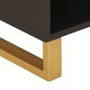vidaXL Mueble de TV madera maciza de mango marrón negro 80x33,5x46 cm