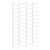 vidaXL Botellero de pared para 36 botellas 2 unidades hierro blanco