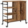 vidaXL Carro de Cocina Madera vieja 87.5 x 39 x 84.5 cm