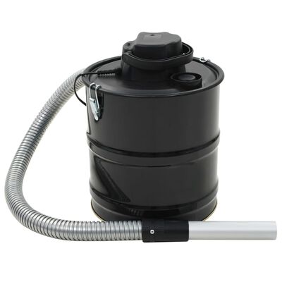 vidaXL Aspiradora de cenizas con filtro HEPA 1000 W 20 L negra