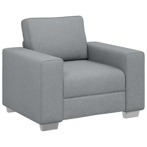 vidaXL Sill&oacute;n Gris Claro 100 cm tela