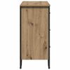 vidaXL Cajonera con caj&oacute;n 2 pcs Roble artesanal 91 x 35,5 x 74,5 cm