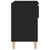 vidaXL Mueble zapatero madera contrachapada negro 70x36x60 cm